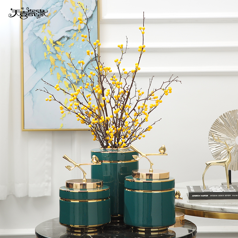 European vase furnishing articles I sitting room ceramic flower arranging flowers desktop TV ark, creative home decoration decoration