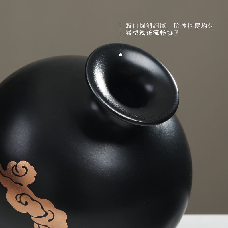 New Chinese style ceramic decoration sitting room porch TV ark, zen the flower vase furnishing articles table flower arranging flowers