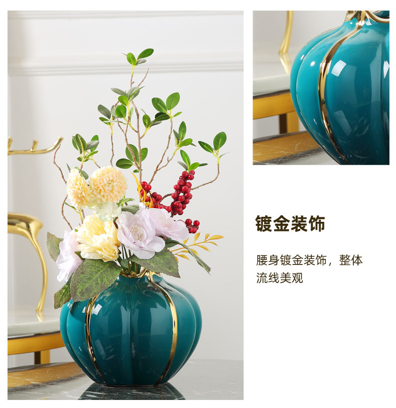 Sitting room place light household act the role ofing is tasted much ceramic vase Europe type TV ark, dry flower vases porch decorate the table