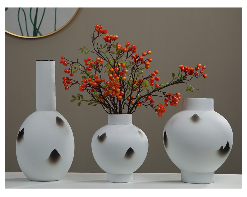 New Chinese style zen furnishing articles ceramic vase dried flowers sitting room porch table decoration decoration between example TV ark