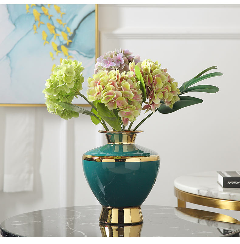 Jingdezhen modern light key-2 luxury ceramic vases, flower arranging furnishing articles, the sitting room porch meal contracted the new Chinese style of soft decoration