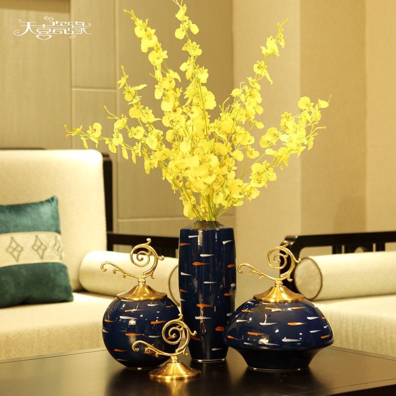 Modern American light much creative ceramic decoration vase, the sitting room porch ark, TV ark, home furnishing articles