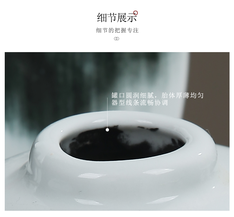 Creative new Chinese style ceramic furnishing articles into the dried sample room home sitting room tea table wine cabinet TV soft adornment