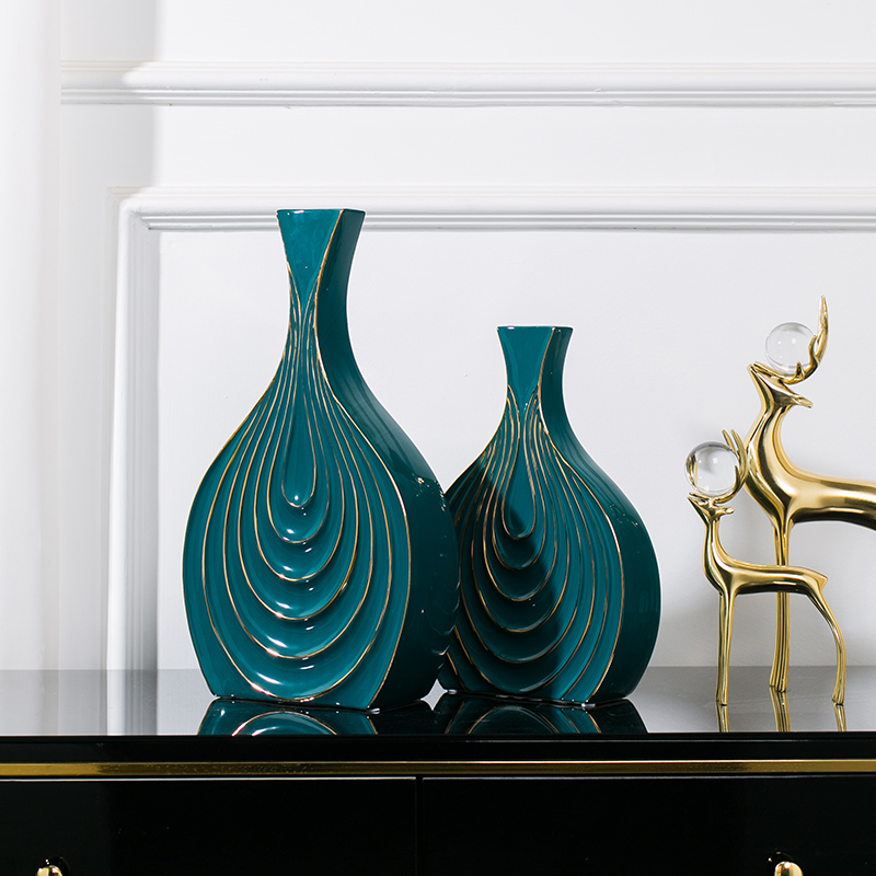 New Chinese style ceramic vases, dried flowers sitting room place American TV ark, light key-2 luxury flower arrangement China creative household act the role ofing is tasted