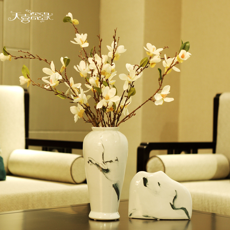 New Chinese style study zen furnishing articles ceramic vases, creative household act the role ofing is tasted, the sitting room porch TV ark, flower porcelain