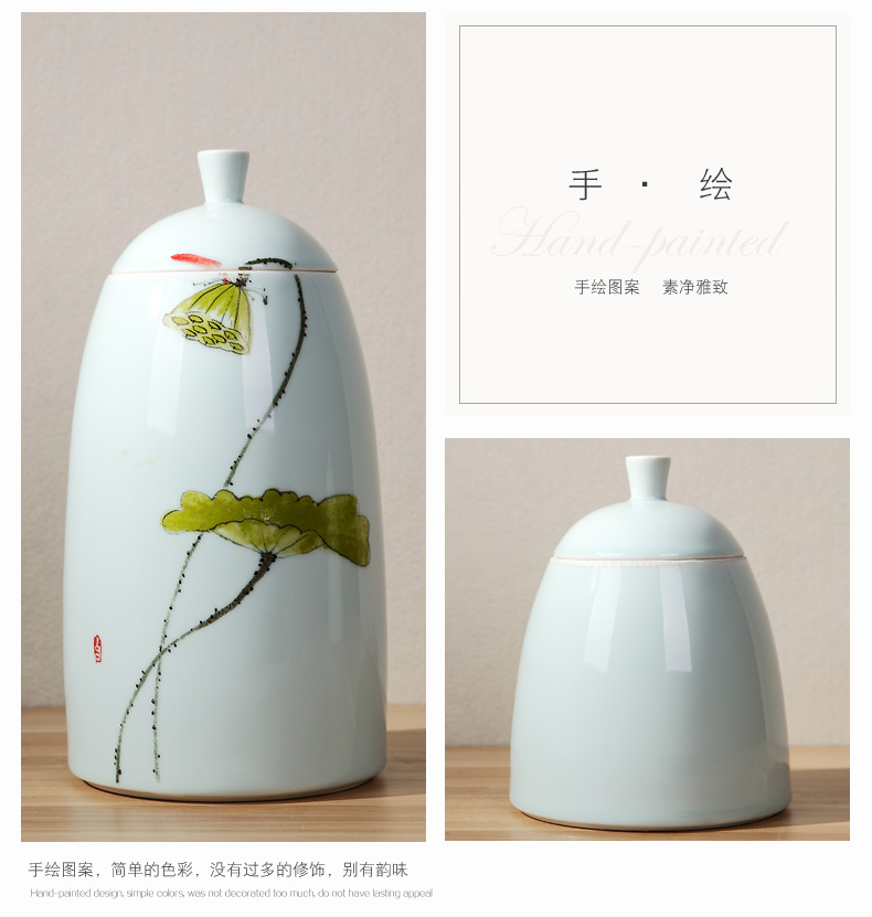 Modern creative household soft adornment of the sitting room TV ark, furnishing articles, hand - made ceramic tea candy storage tank