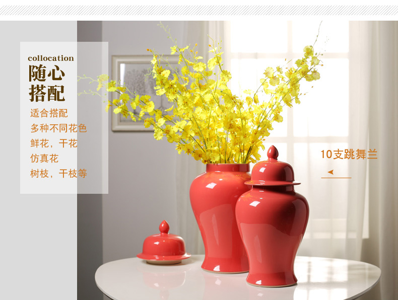 The New Chinese jingdezhen ceramics with cover storage tank sitting room between household adornment handicraft soft outfit example furnishing articles