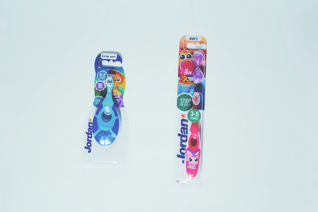 Norwegian national children's toothbrush Jordan soft hair 0 to 2 3 3-5 years of training to protect the teeth