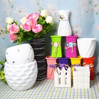 Dây lưới hoa bình hoa cắm hoa cắm hoa tự làm vớ hoa giấy hoa nho bình hoa mới đến - Vase / Bồn hoa & Kệ