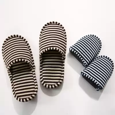 Travel slippers portable storage bag foldable slippers business travel hotel for men and women couples