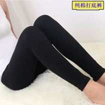 Autumn and winter thick cotton leggings high elasticity slimming size nine foot pants outside wear tight high waist solid color womens pants