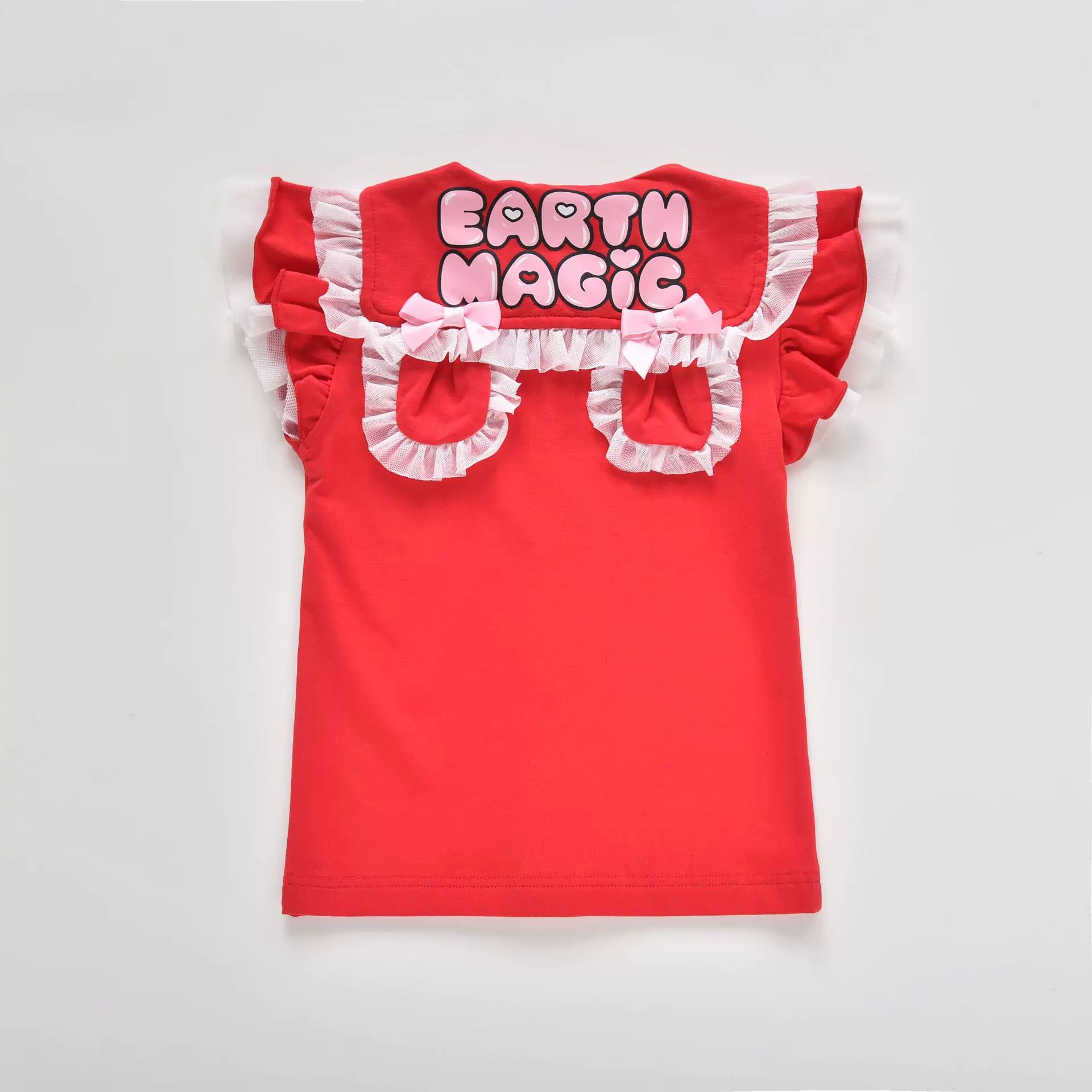 Летняя футболка для девочек EM earthmagic с коротким рукавом, милый кардиган в виде зайчика в форме лоя детский топ