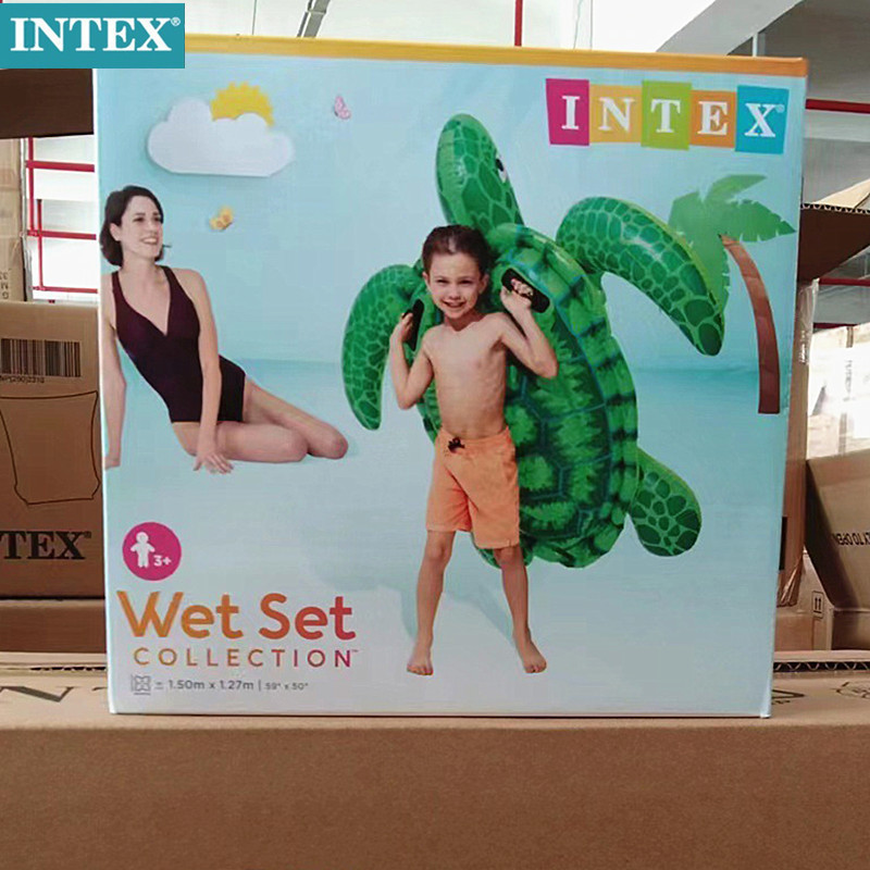 Water Ride-On Toy for Children Intex57524 Turtle Adult Swimming Ring Float Chair Inflatable Float Bed Float Raft