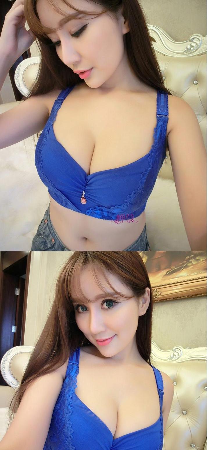 Envy Điều chỉnh tập hợp đồ lót Kích thước lớn Bra Fat mm Thin D / E Cup Big Ngực Side Nhận sữa Cup Bra áo lót không gọng