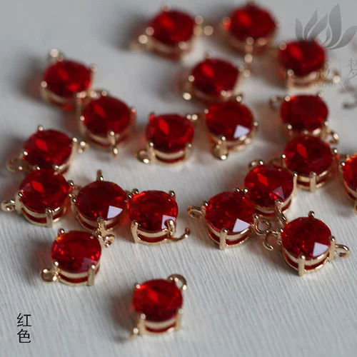 Стеклянная золотая подвеска, китайская шпилька, аксессуар для волос, аксессуары, золото 18 карат