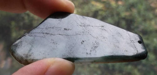 Ретро изумрудная реплика из Мьянмы из нефрита, подвеска