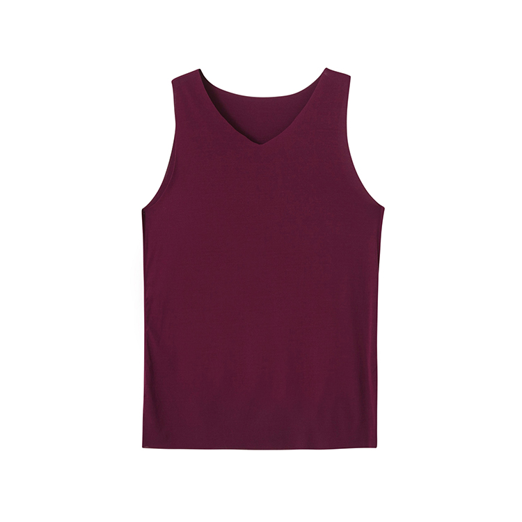 David sail dành cho người lớn lớp Một đại lý không huỳnh quang vest liền mạch nam V-cổ modal mùa hè phần dưới mỏng vest không xương áo ba lỗ nữ đệm ngực