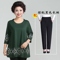 Зеленые черные штаны