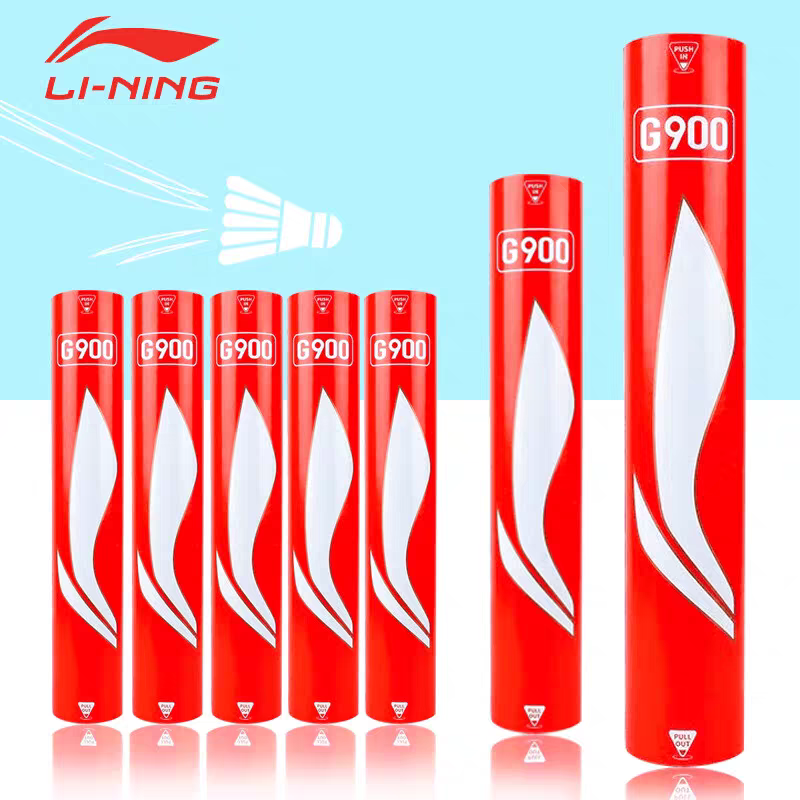Li-Ning Genuine Badminton G900G800Sg200 C80C60 Indoor Durable and Stable Competition Professional Goose Feather Shuttlecock