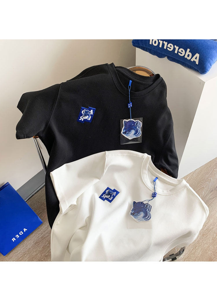 Pick up Missed Big Board Special Cabinet Withdrawal Cabinet 2022 Summer New Fox Fun Embroidery for men and women Large size sizes short sleeves T-shirts