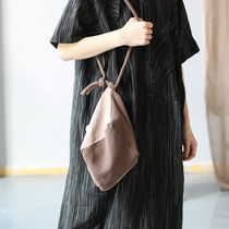 Hemp Colorless Original Design Cotton Linen Handbags Womens Bag Casual Little Square Bag Brief single shoulder obliquely satchel handbag Handbags