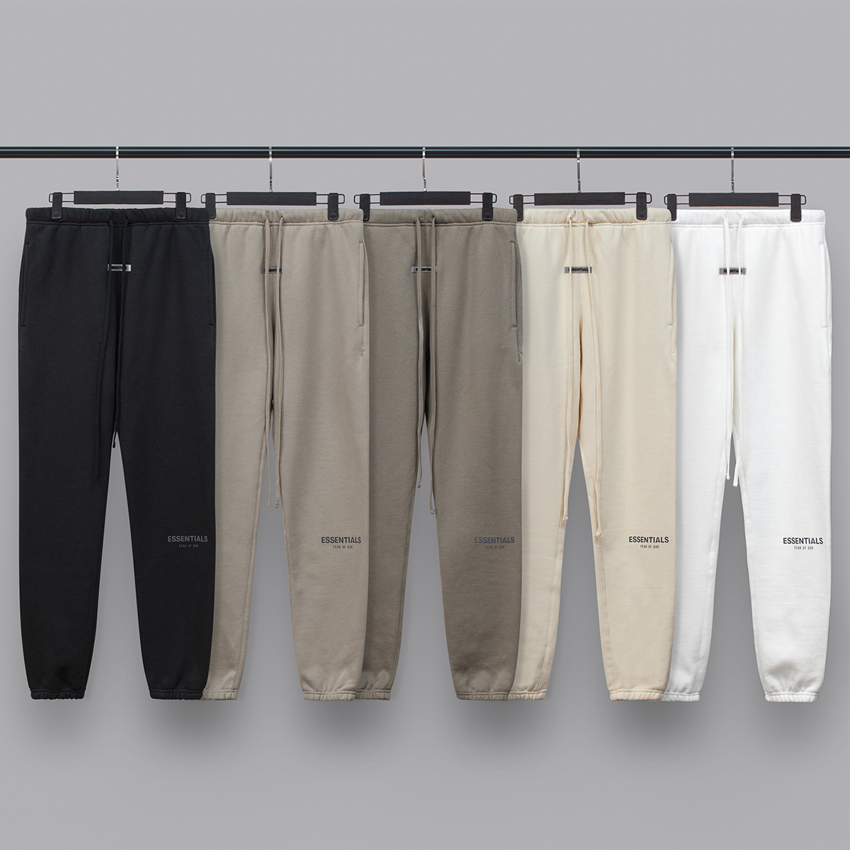 FOG Trousers Essentials Pants Over-the-top Sweatpants Men's trendy velvet thickened high Street loose FEAR OF GOD