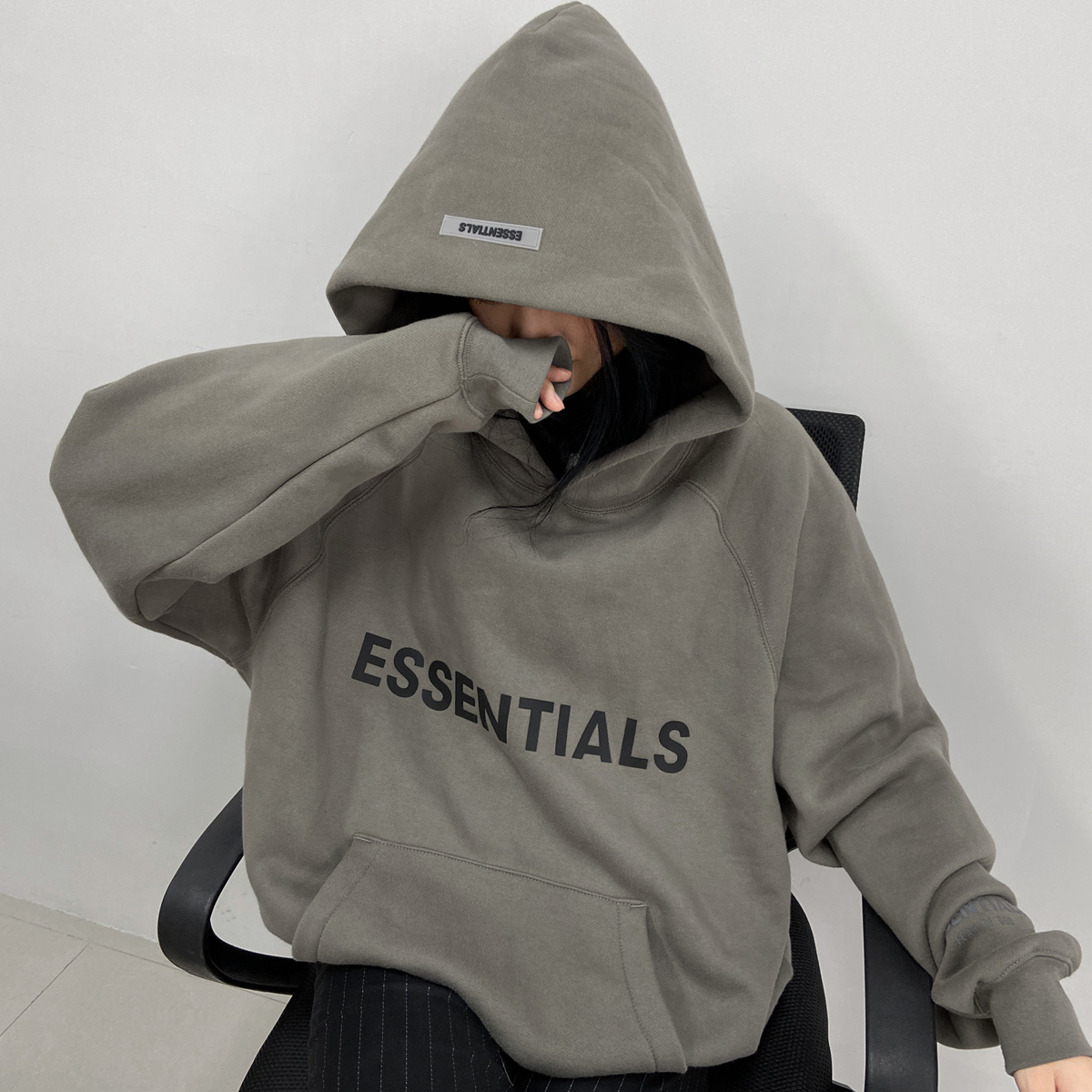 FOG FEAR OF GOD double line ESSENTIALS chest letter High Street Tide brand hoodie men hoodie