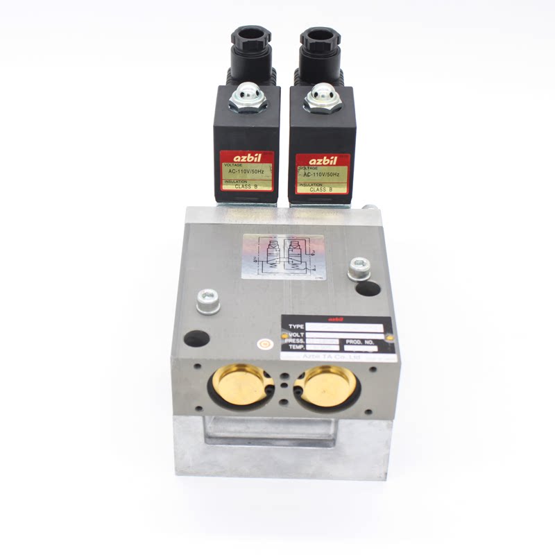 Japan original import TACO azbil Jinfeng double solenoid valve 354-401-P000 AC-110V