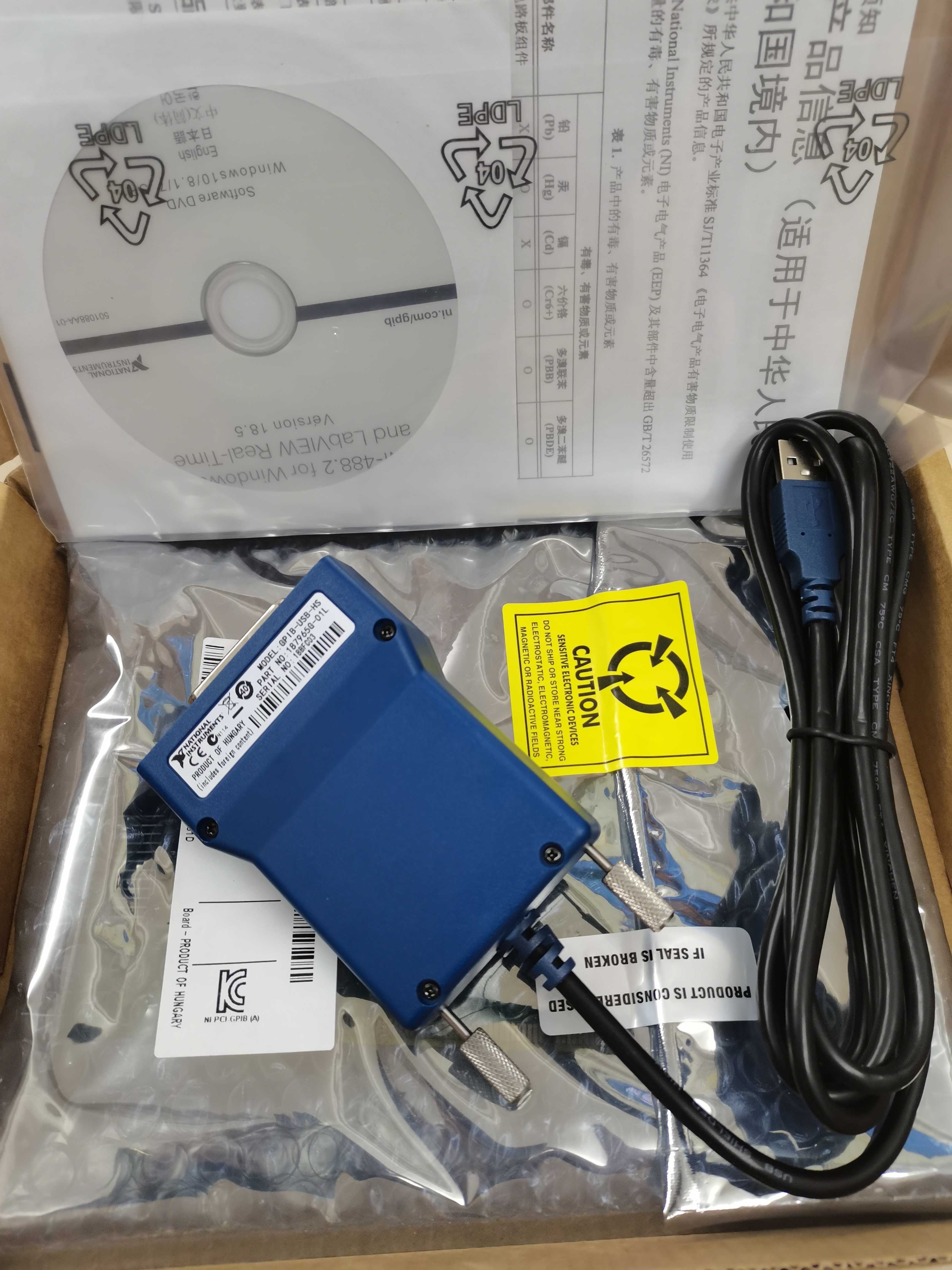 U.S. NI GPIB-USB-HS Card 778927-01 GPIB Guaranteed in Stock for One Year