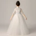 Cô gái hoa cô gái cao cấp Dovetail Dress Spring Little Girl Birthday Show Piano Piano Princess Puff Puff Wedding Dress - Váy trẻ em