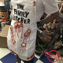 (Halloween)Halloween butchers favorite horror bloody apron 2 Halloween highlights dress up