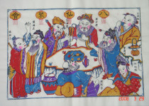 Weifang Yangjiabu Edition of the Year Painter * Old Edition of the Year Painter * Eight Immortals Gathering to make Intangible Cultural Heritage