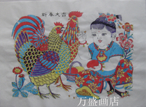 Weifang Yangjiabu woodblock New Year picture doll class large New Year Daji traditional handmade Amoy New Year goods