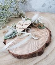 Custom lettering log Forest Department emulation Flower Withdrawal Pillow Wedding Ring Tobridal Bridal Bridal Wedding decoration Accessories Decoration