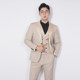 Kawaze Men's Contrast Color Wide Collar Small Suit Jacket New Korean Style Slim Fashion Single Western Milk Card Color Suit Top