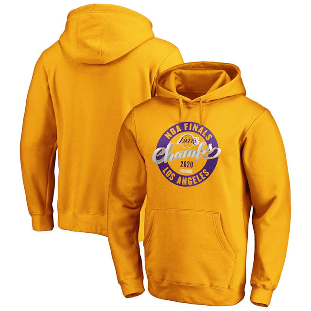 Fanatics 2020 NBA Finals Champion Lakers ZoneLaces ເສື້ອຢືດ Hoodie Pullover ຜູ້ຊາຍ