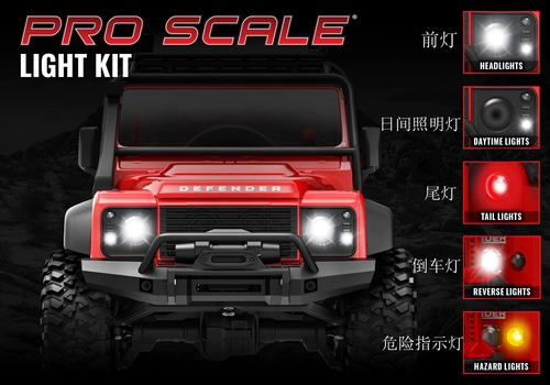 TRAXXAS Светодиодная группа 1/18 TRX4M LAND ROVER GUOMA Оригинальный автомобиль Light #9784 9783