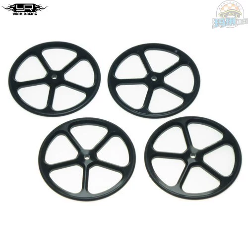 Набор маневровых колес для туристического автомобиля YR Yeah Racing 1/10, синий и черный #YT-0069