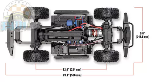 TRAXXAS Land Rover, реалистичная дифференциальная радиоуправляемая машина, масштаб 1:10, умеет карабкаться