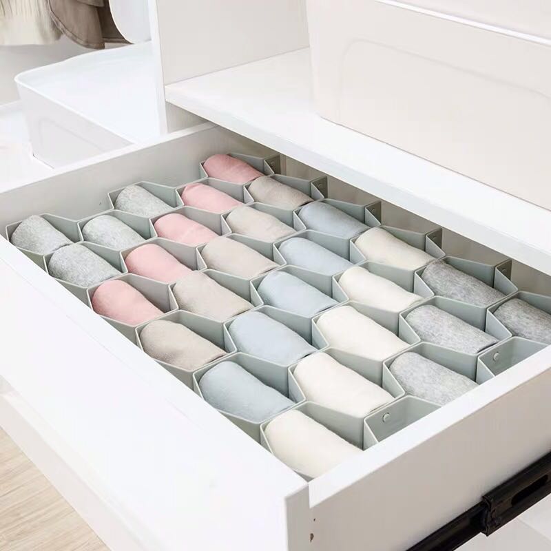 Nachuan underwear socks honeycomb divider wardrobe drawer honeycomb storage partition partition partition finishing storage grid