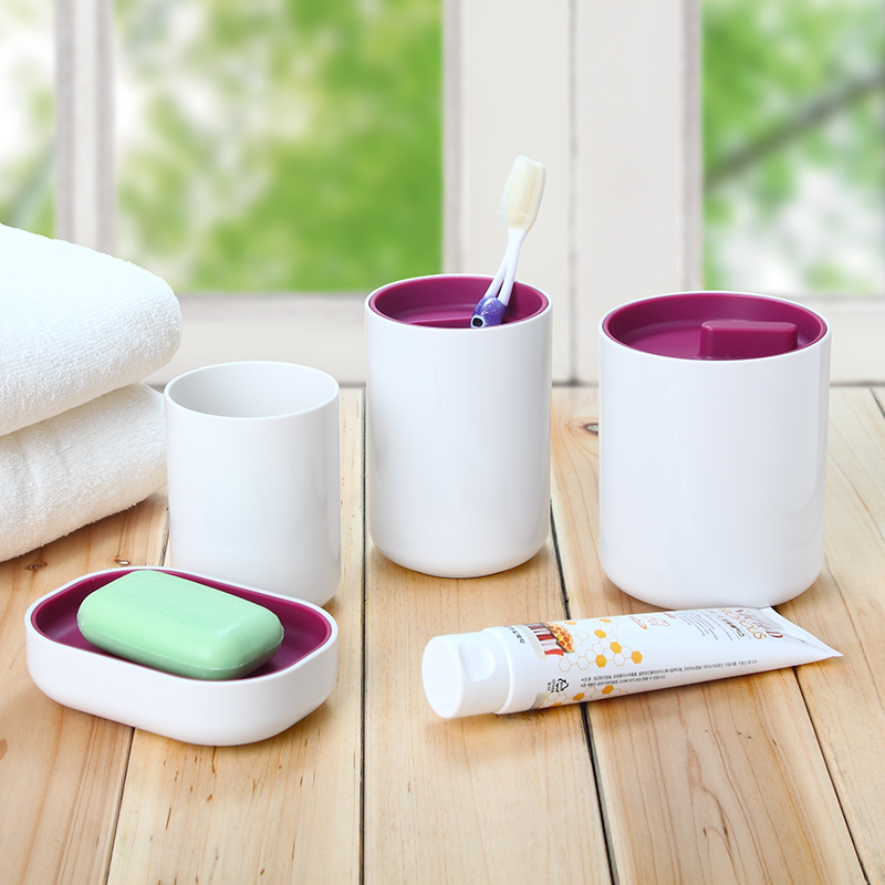 Nordic Traumatic makeup Makeup Room Wash four sets Bathrooms Bathroom Wash Bench brief Toothbrush Toothpaste Soap Debris containing box