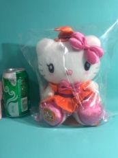 Сувенир Hello Kitty 日本环球影城hello kitty万圣节女巫款橙裙人肉背回
