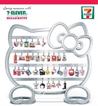 Taiwans Jedi 7-11 kitty 35 anniversary containing shelf (containing 33 hanging accessories for 5 exotic versions)