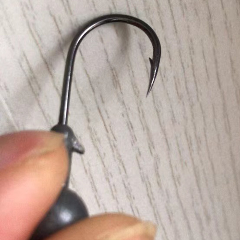 鹭鹭鱼路亚铅头钩：50枚五倍加强虫钩，专为翘嘴鳜鱼和鲈鱼设计！