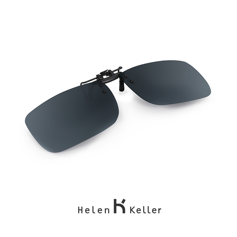 Helen Keller Ink mirror clip Polarized Myopia Sunglasses Clip square hanging sheet Polaroid Clips 801