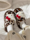 Cute Cat Plush Cotton Slippers Winter Warm Indoor Home Student Dormitory Soft-Soled Non-Slip Cotton Slippers for Women