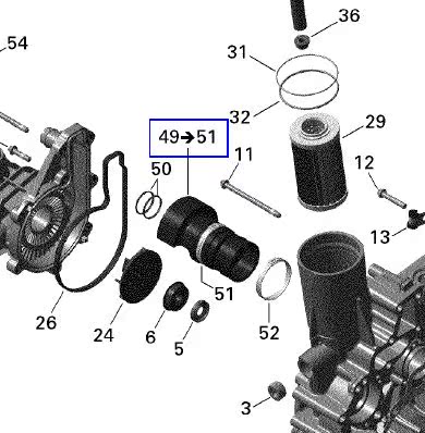 BRP Bombardier Sea-Doo Rowing Original Factory Spare Parts Thermostat Assembly