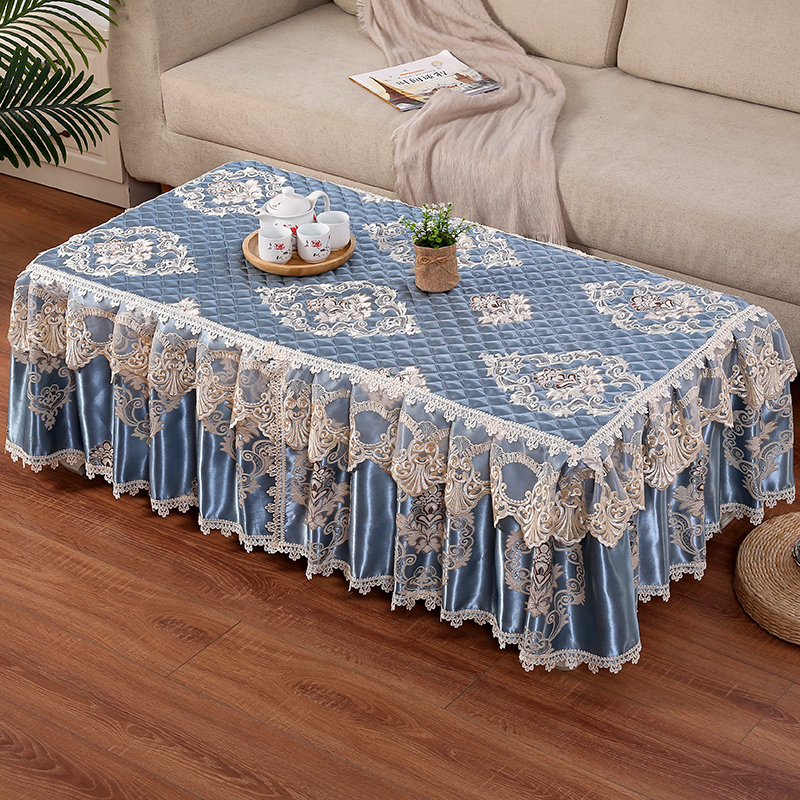 Tea table cloth cover 2022 new full package lace tea table cloth anti-burn table cushion European style cloth art anti-oil table cloth