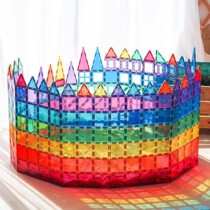 Childrens toy boy 2021 new color window magnetic film supplement iron stone building block assembly puzzle girl