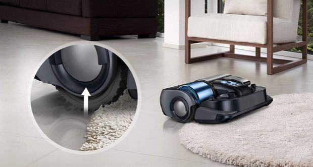 Cửa hàng ở nước ngoài Samsung POWERbot Máy hút bụi WiFi quét robot SR2AJ9040W - Robot hút bụi máy hút bụi giường nệm xiaomi